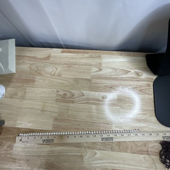 Cultured Freshwater Pearl Necklace 18” 14K Gold Clasp White Classic 7–8mm - Picture 9 of 9